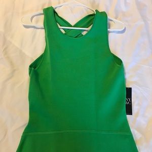 New York & co green dress medium